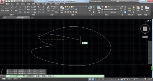 AutoCAD2019怎么畫樣條曲線？-7